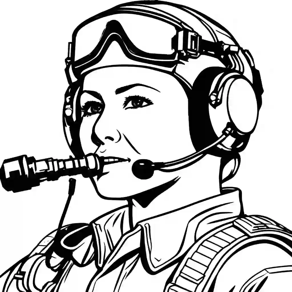 Military Communications Systems coloring pages